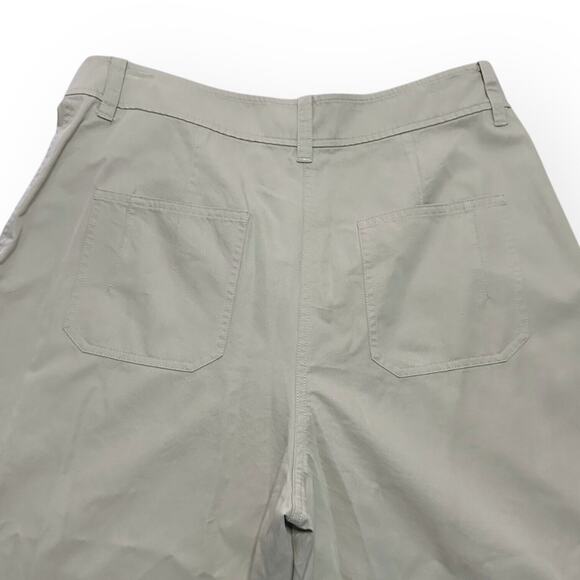 New $325 DEREK LAM 10 CROSBY Peirson Utility Ankle Barrel Pants Twill Khaki Tan - Picture 8 of 14